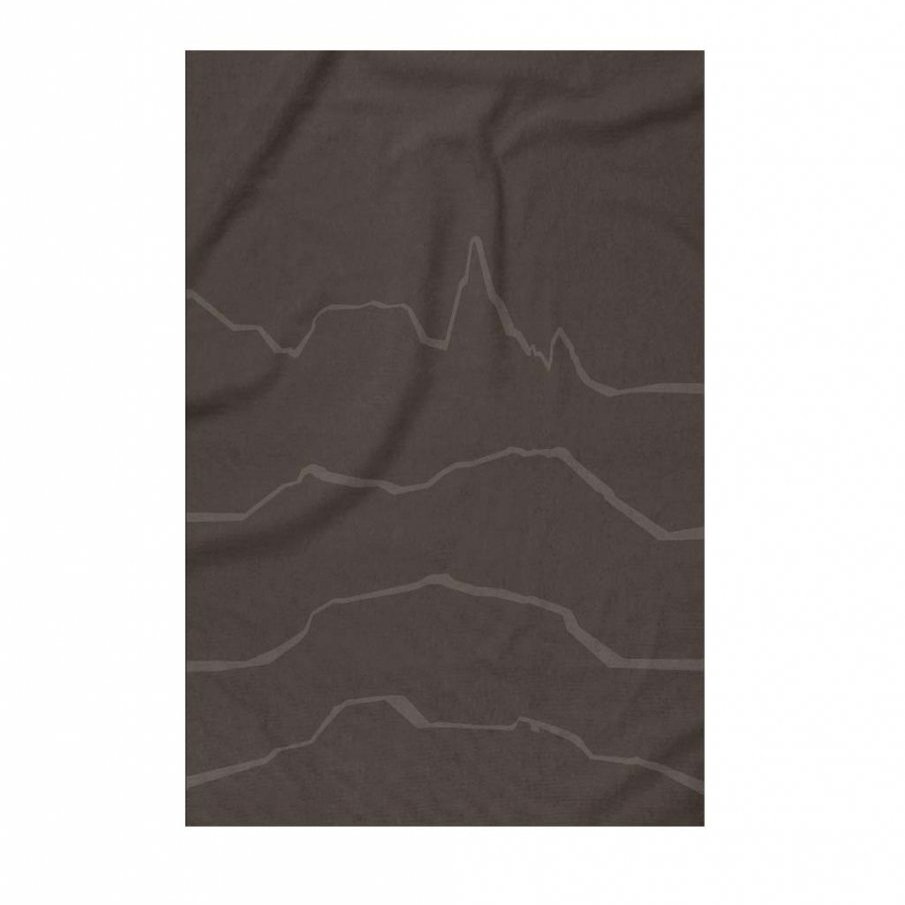 Vorhús handklæði Fjallasýn - brúnt