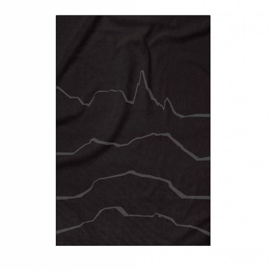 Vorhús handklæði Fjallasýn - svört
