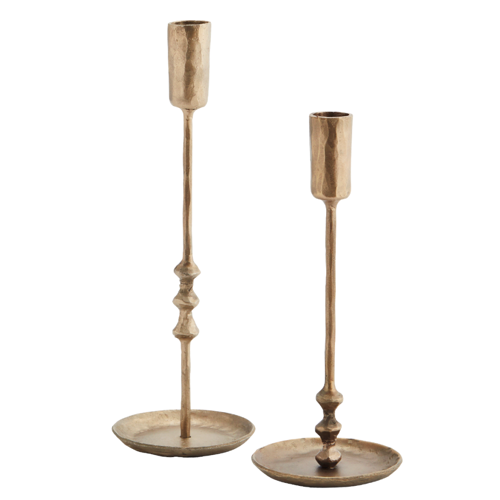 Kertastjaki - mattur brass