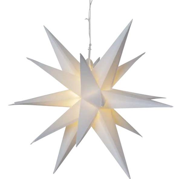 Alice 3D stjarna - hvít, batterí