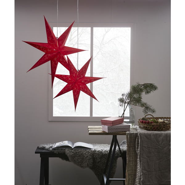 Decorus pappastjarna - rauð