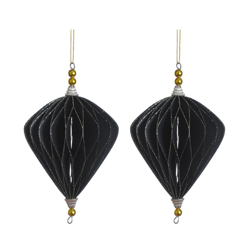 Pappírskúlur 2 stk - svartar