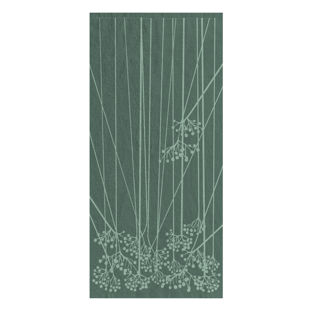 Vorhús handklæði Garðaveisla - grænt