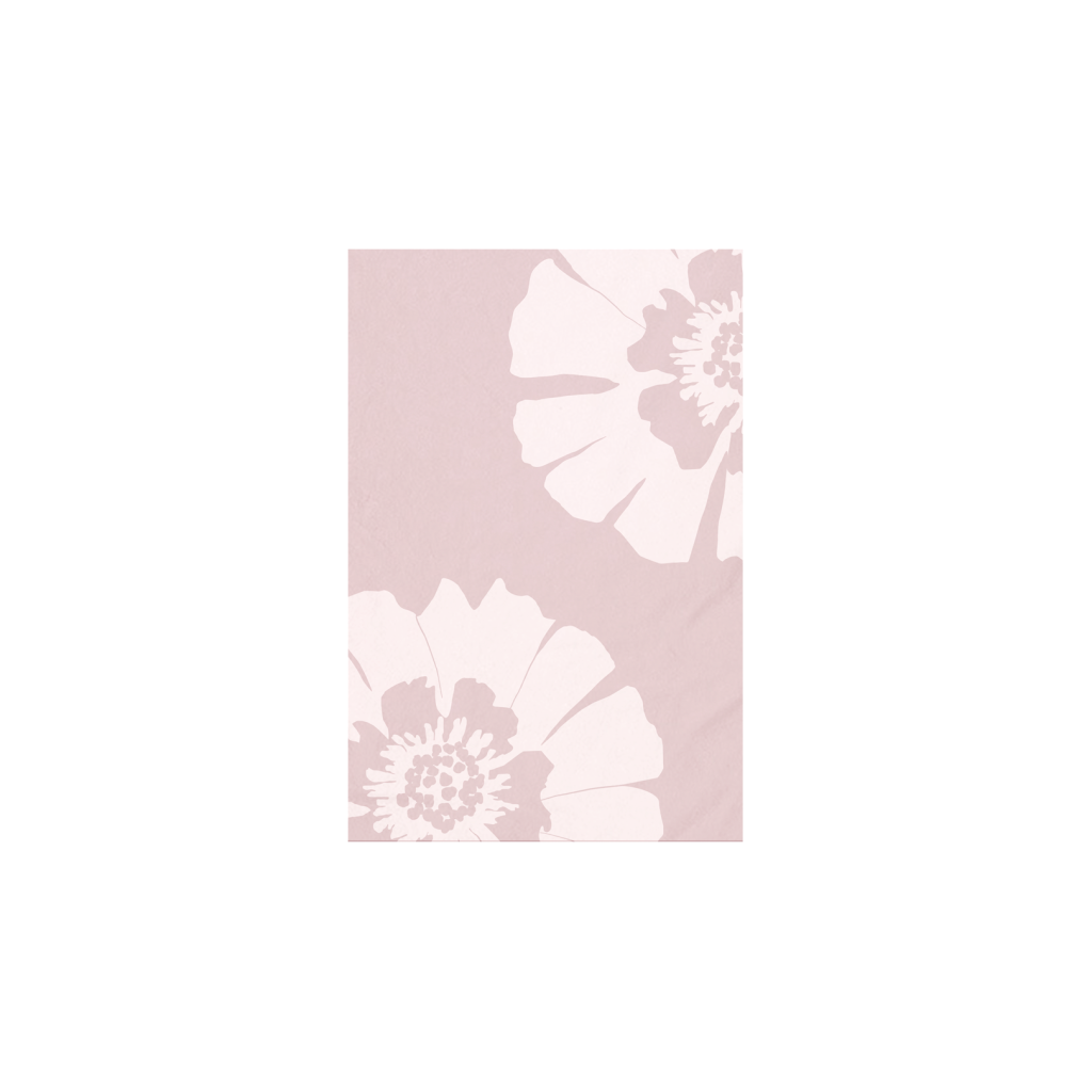 Vorhús handklæði Villiblóm - bleik