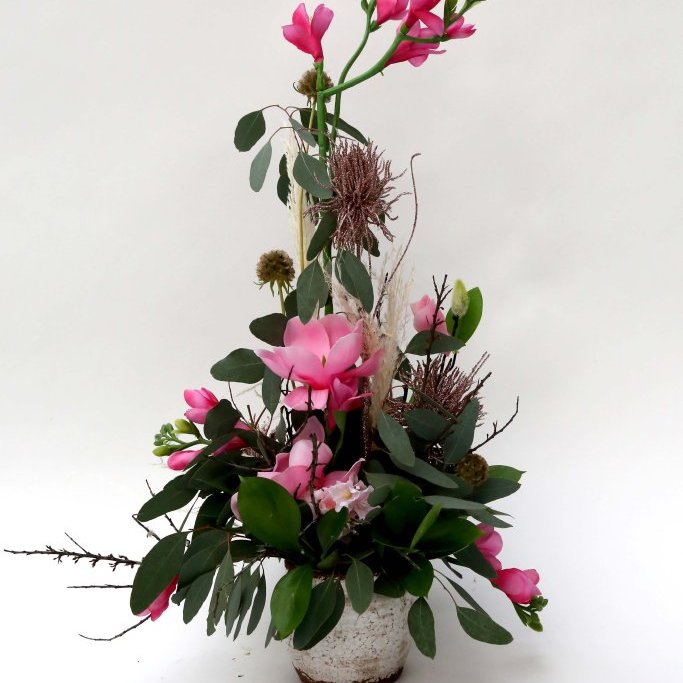 Blómaskreyting í potti