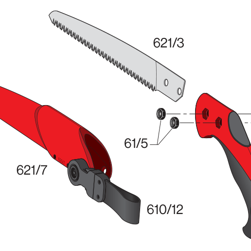 Felco 621 greinasög í slíðri