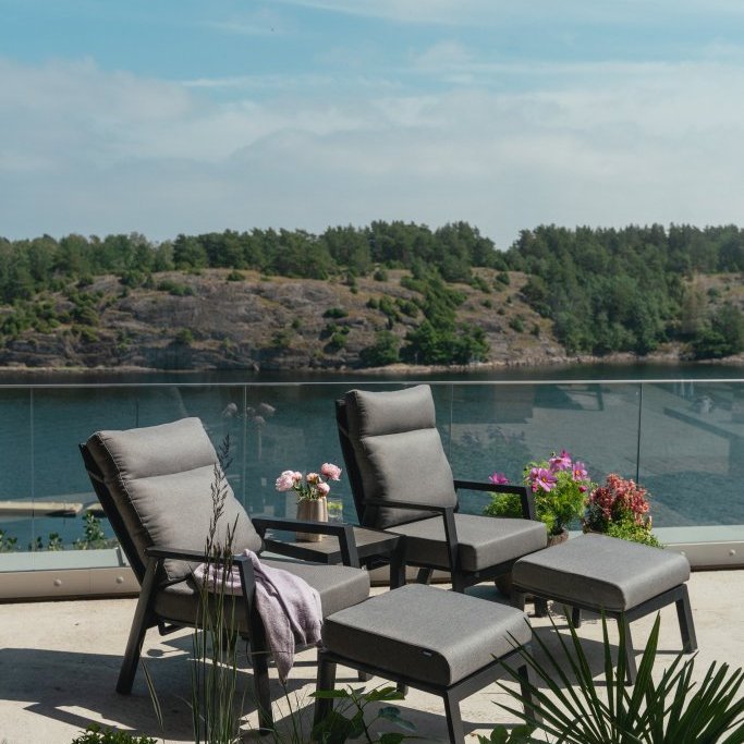 New York fótskemill - grár