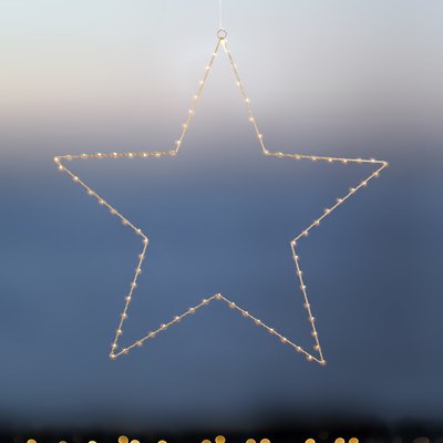 Liva stjarna 40 ljós - gyllt, batt