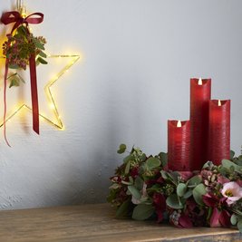 Liva stjarna 40 ljós - gyllt, batt