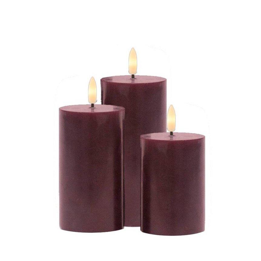 Sille kubbakerti frá Sirius, hleðslu - vínrauð