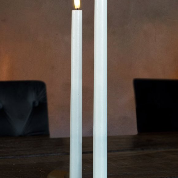 Sille tall kerti frá Sirius 2 stk, hleðslu - hvít