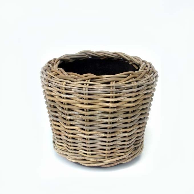 Bastpottur 30 cm með plastinnvolsi