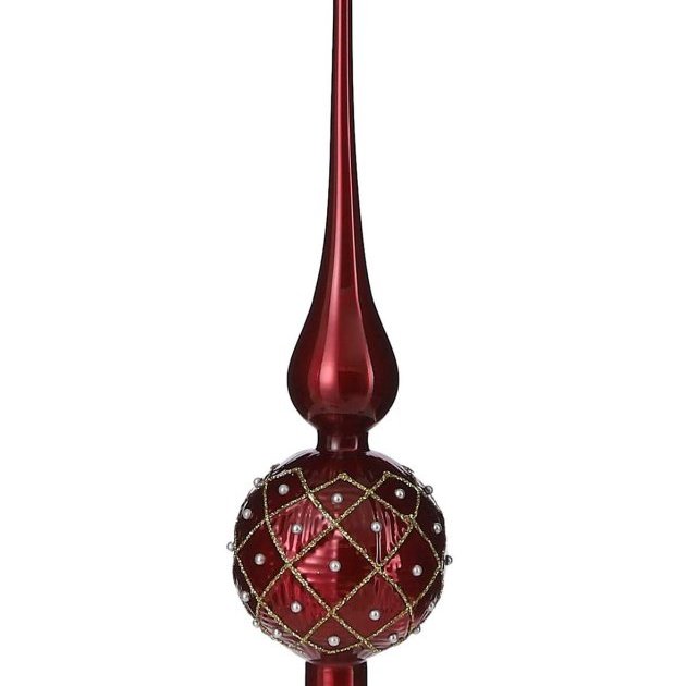 Jólatréstoppur 31 cm - fjólublár