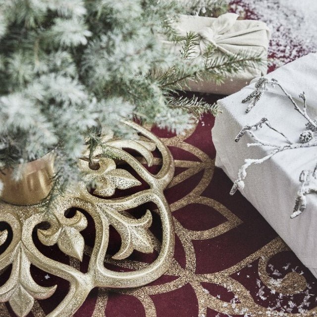 Stassia jólatrésdúkur frá Lene Bjerre - vinrauður