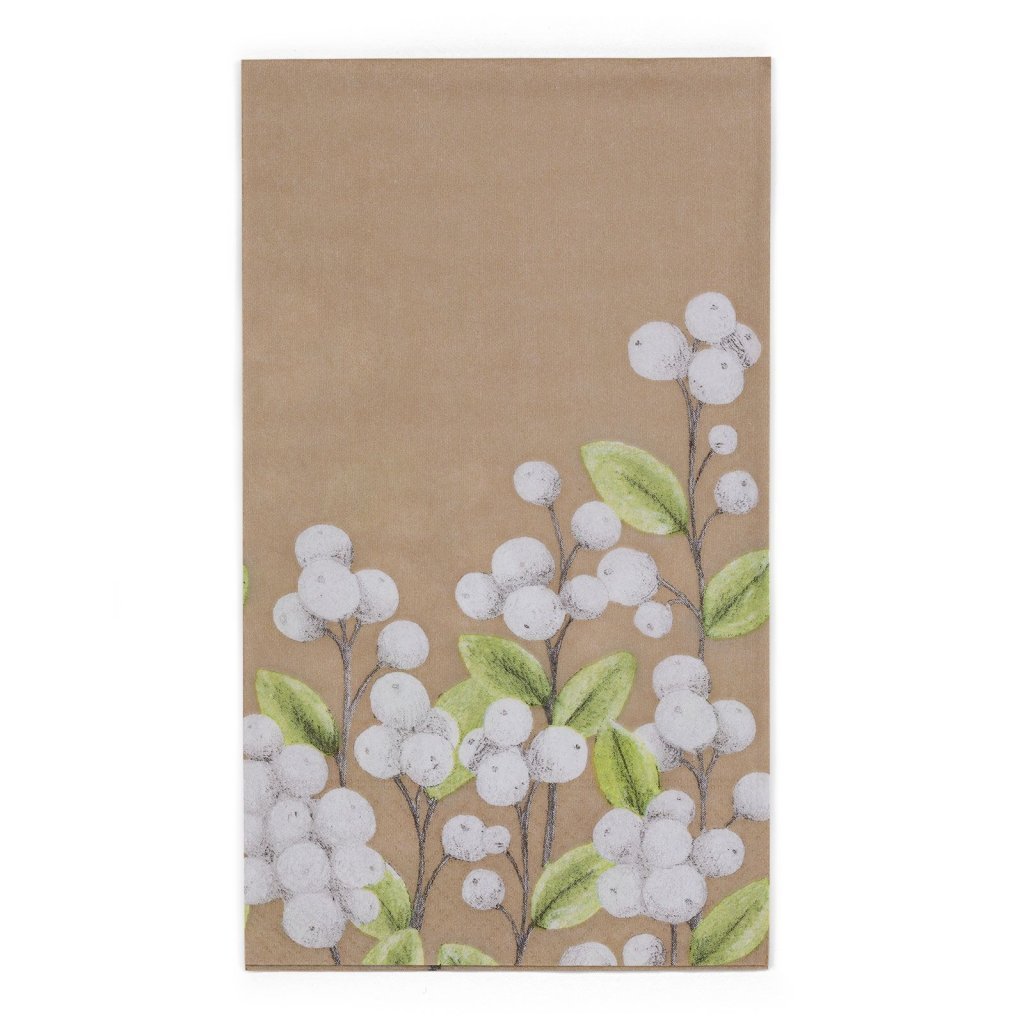 Hekla ílangar servíettur Snjóber - brúnar