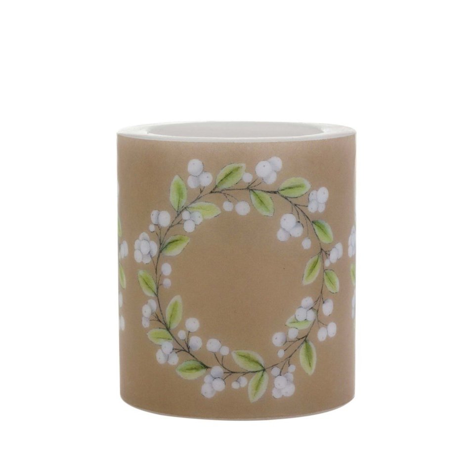 Hekla kerti Snjóber - brúnt