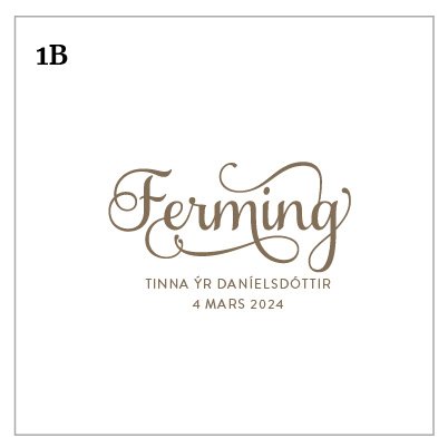 Himinbláar servíettur