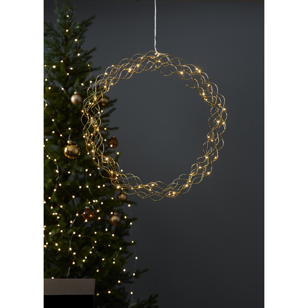 Curly krans - gylltur