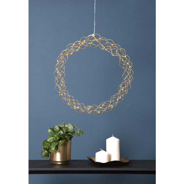 Curly krans - gylltur