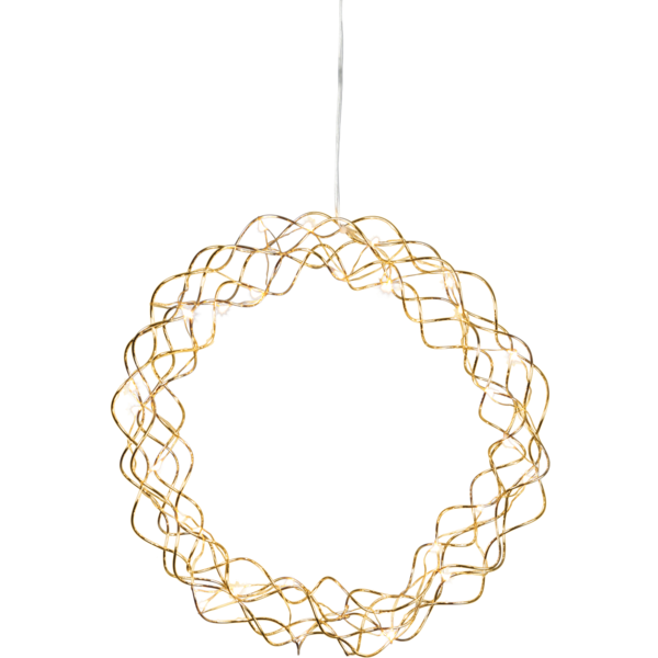 Curly krans - gylltur