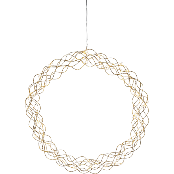 Curly krans - gylltur