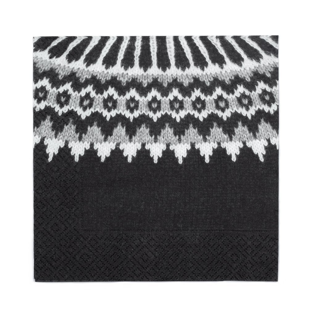 Hekla servíettur Lopi - svartur