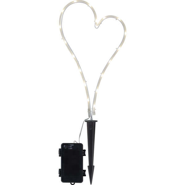 Ljósa hjarta hvítt, hvít ljós - úti