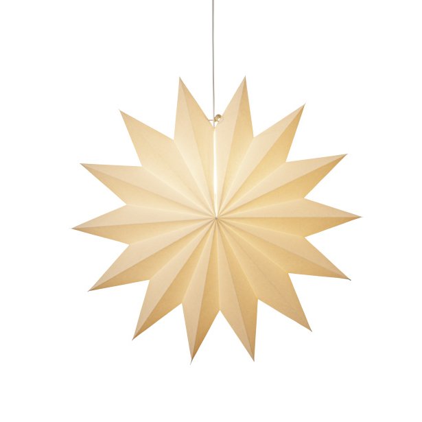 Star plain pappastjarna 14 arma - hvít