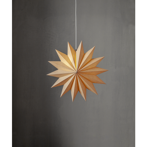 Star plain pappastjarna 14 arma - beige
