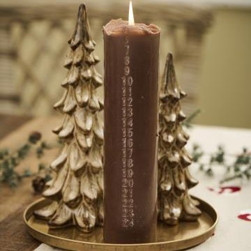 Dagatalakerti 30 cm - brúnt