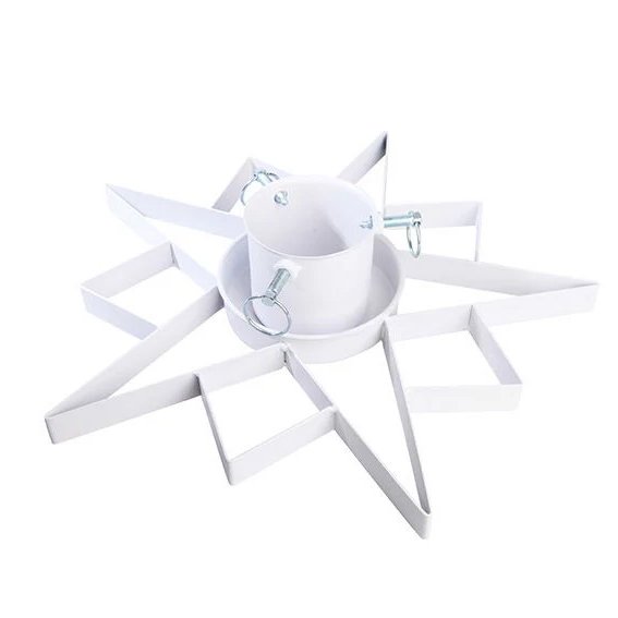 Jólatrésfótur, stjarna - hvítur