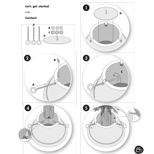 Oslo jólatrésfótur frá Elho