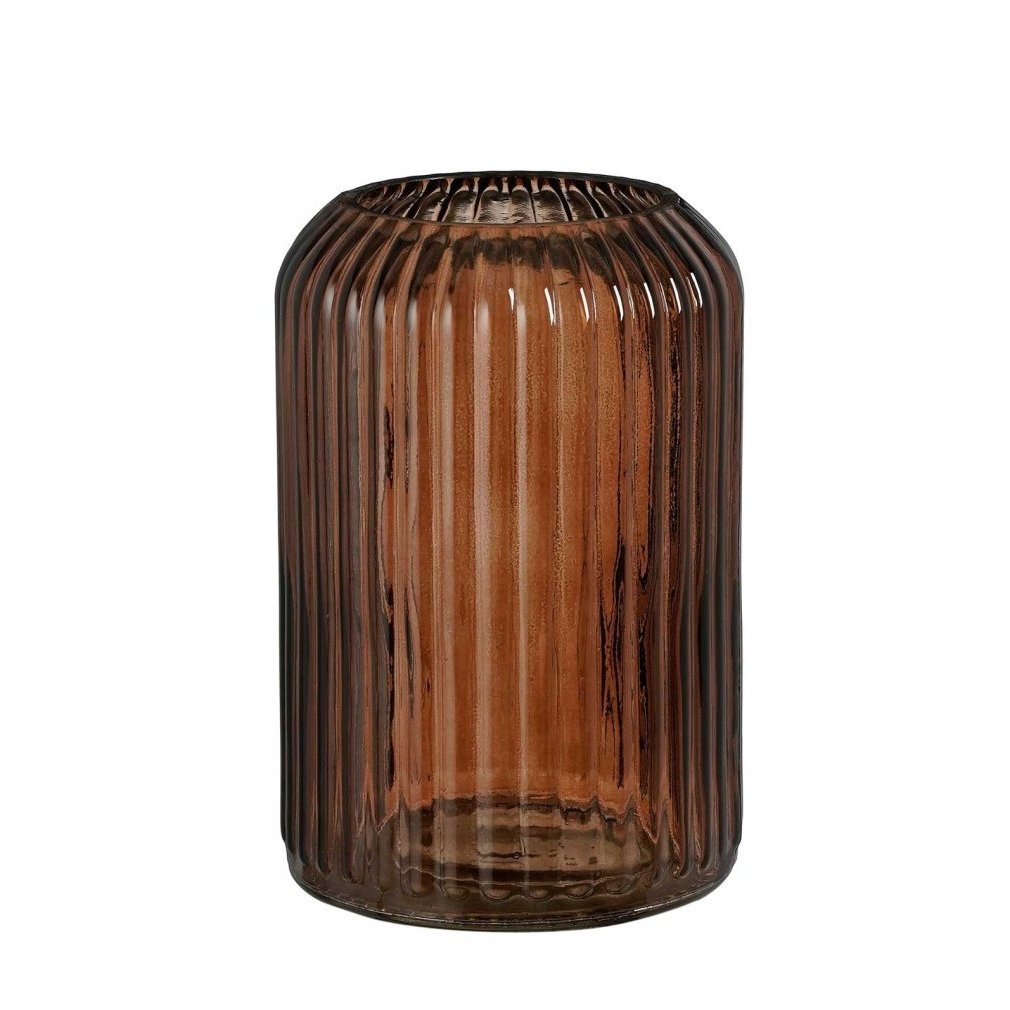 Blómavasi, rifflaður - fjórir litir