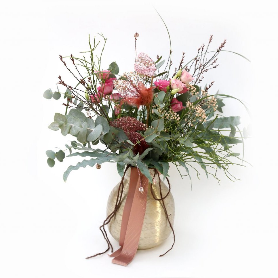 Fermingarvöndur - bleiktóna