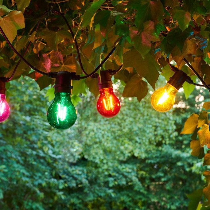 Tobias 10 ljósa - marglit