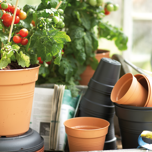 Green Basics gróðurpottar, Elho - brúnir