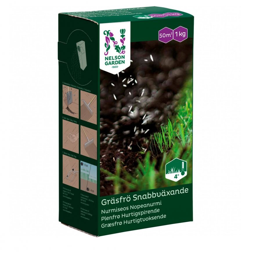 Grasfræ fljótvaxið 1 kg