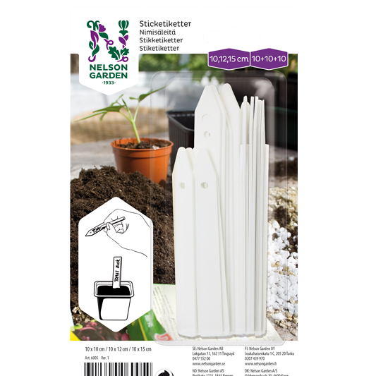 Plöntumerki 3 x 10stk