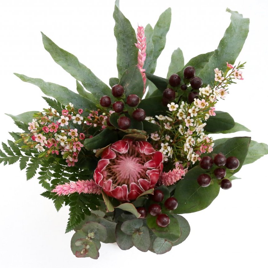 Rjóður blómvöndur