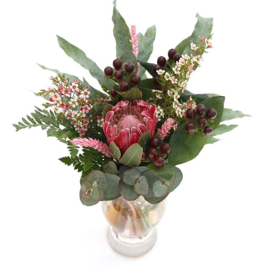 Rjóður blómvöndur