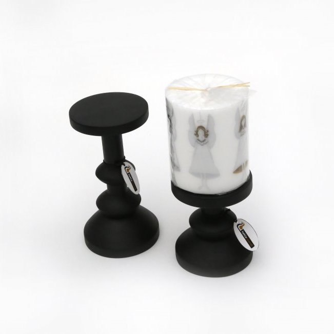 Hekla kertastjaki - svartur