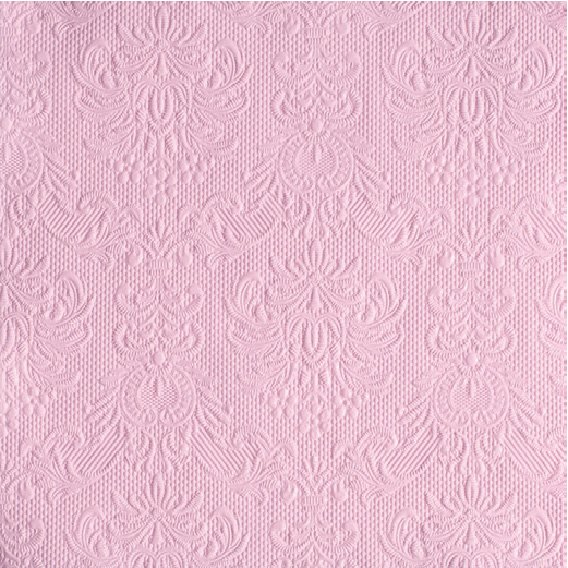 Ljósbleikar skírnarservíettur