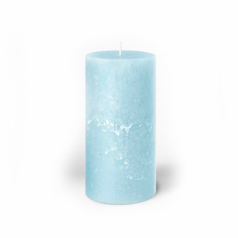 Ísblár rustic 30 cm sívalningur frá Wenzel