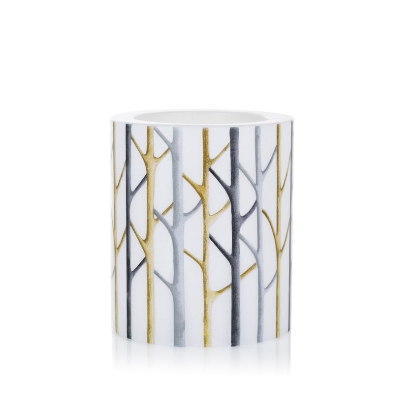 Hekla kerti Gullnar greinar - hvítt