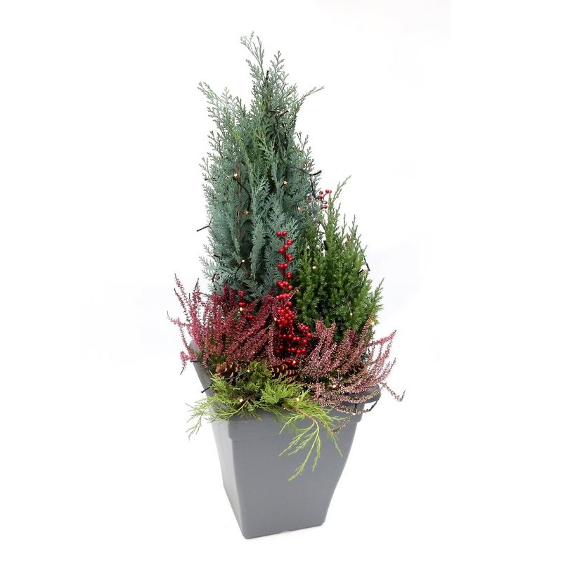 Útiskreyting með seríu