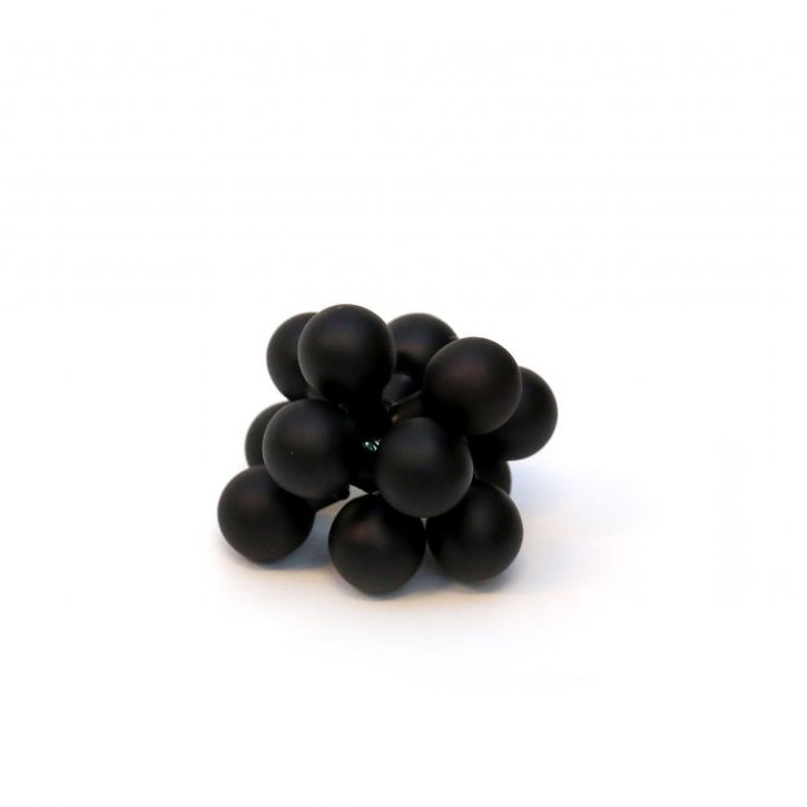 Skreytingarkúlur - svartar, mattar