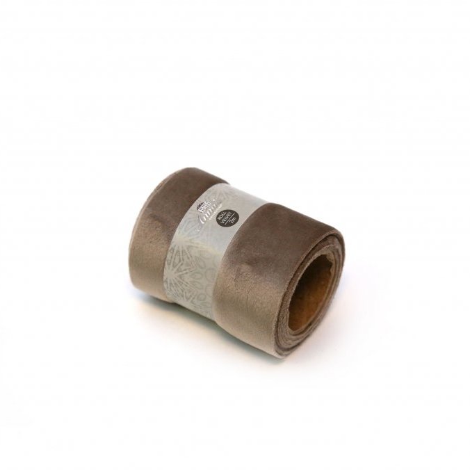 Flauelsborði - ljósbrúnn