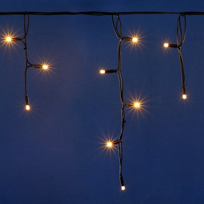 Connect De Luxe ICICLE 100 ljósa gardína - hvít