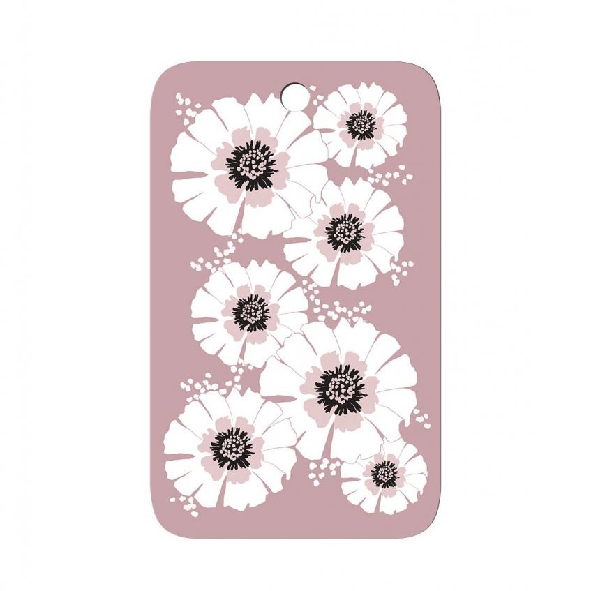 Vorhús skurðarbretti Villiblóm - bleikt