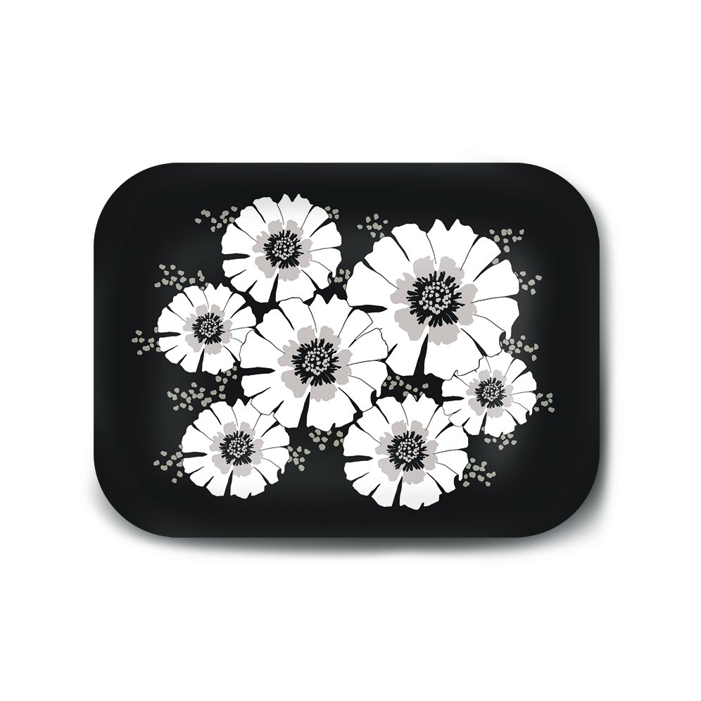 Vorhús bakki Villiblóm - svartur